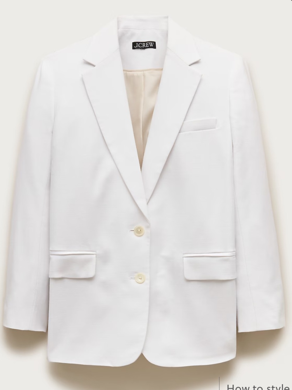 NWT J. Crew Gamine Blazer in Gramercy Linen Blend XXL
